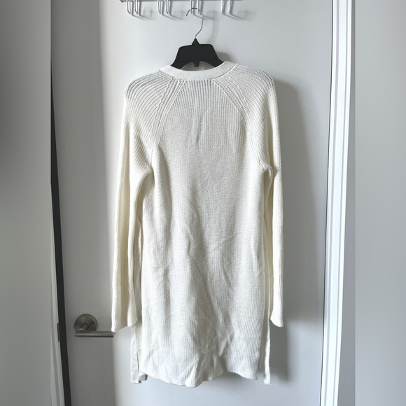 FEW MODA White V-Neck Knit Cardigan - Picture 3 of 3
